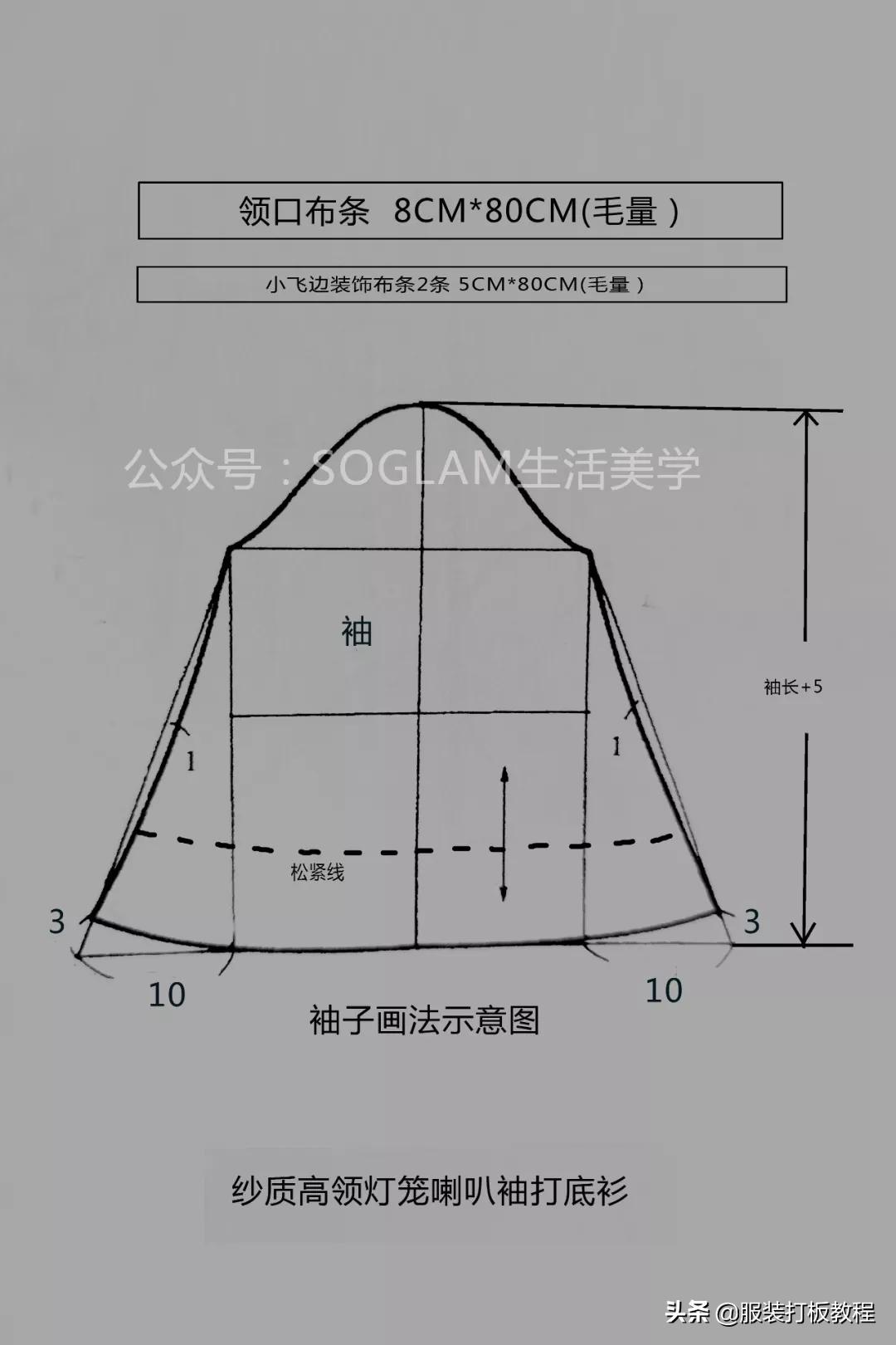 蕾丝半高领网纱打底衫制作,蕾丝高领拼接打底衫制作教程