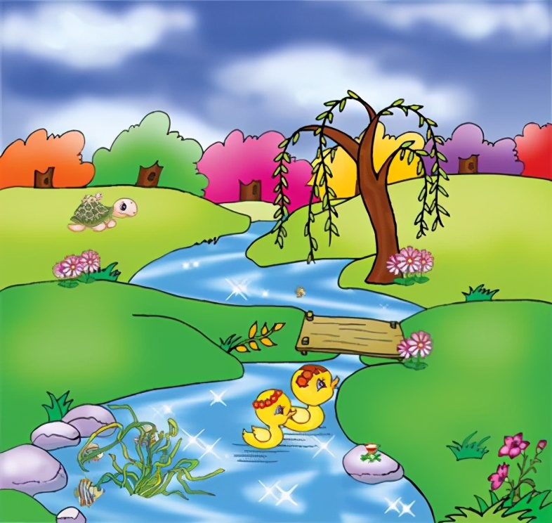 二年级下册春天柳树燕子看图写话,春天小燕子和妈妈二年级看图写话