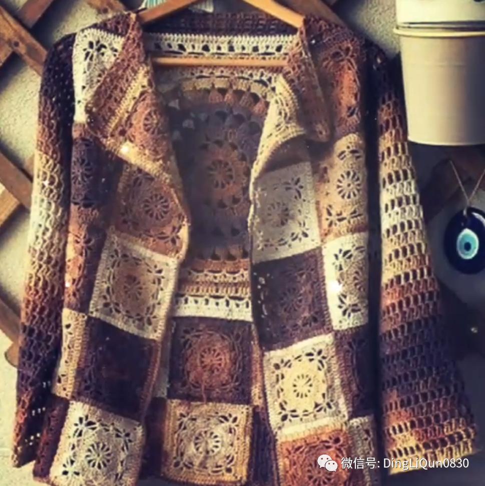 30款漂亮的针织开衫设计,针织祖母格开衫