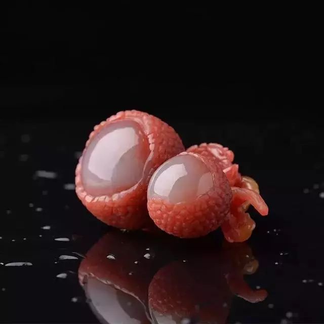 苹果玉石雕刻,玉石雕刻各种小型水果