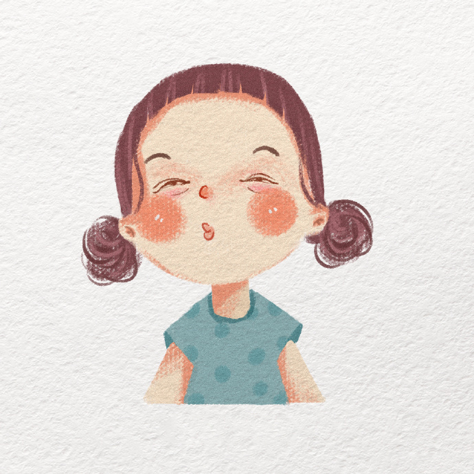 马卡龙色美少女头像,紫色马卡龙少女头像动漫