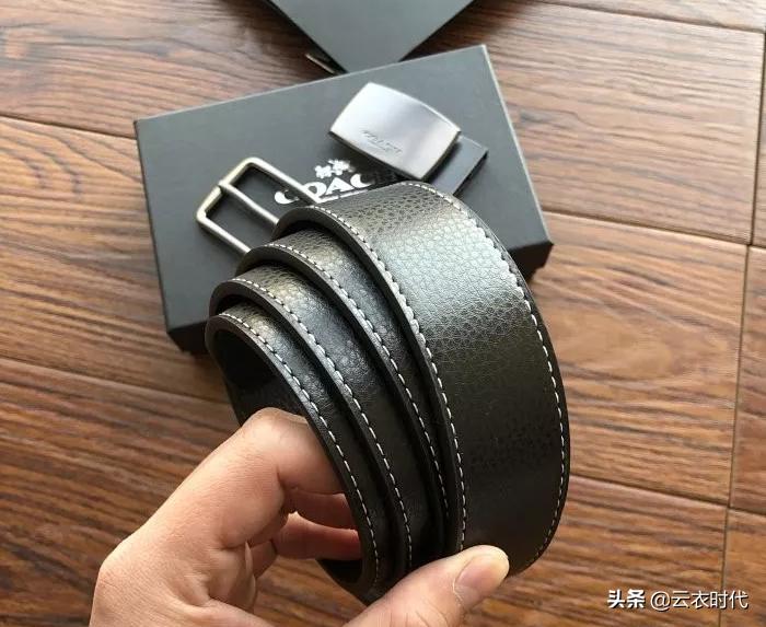 男士时尚简约双扣腰带,腰带男简约潮流时尚