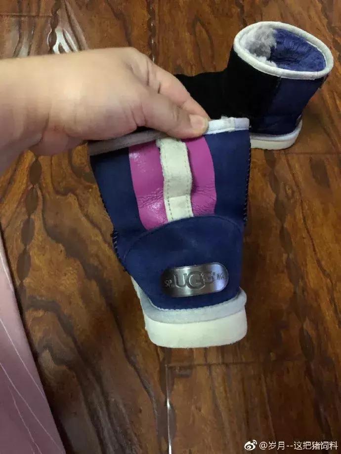 莫名想笑！白色雪地靴洗成黑鞋，店家：改色的钱我就不收了
