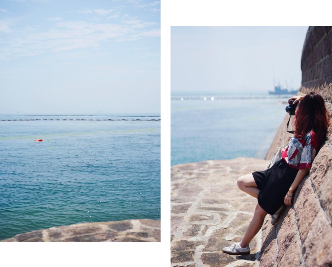 青岛的海给人很惬意,夏天青岛的海边热吗