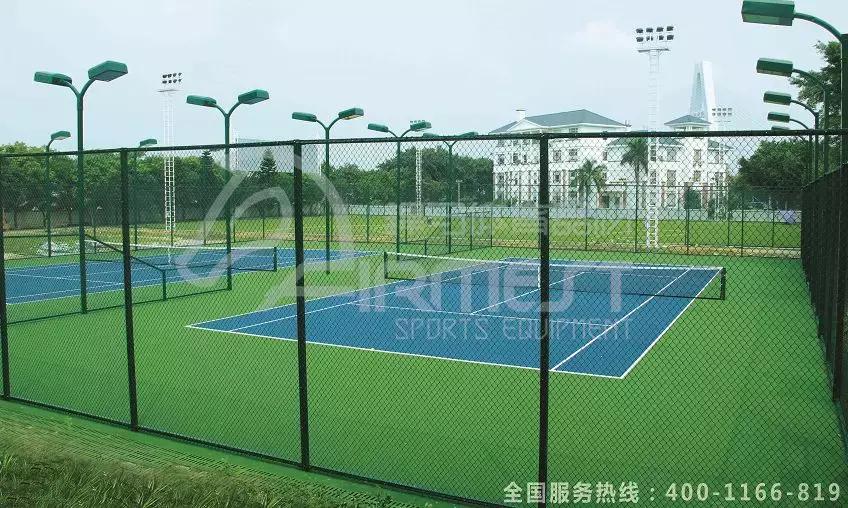 硅pu网球场搭建,一片标准网球场的规格