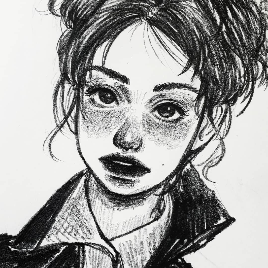 一支铅笔画素描风景,一支铅笔画出来的画