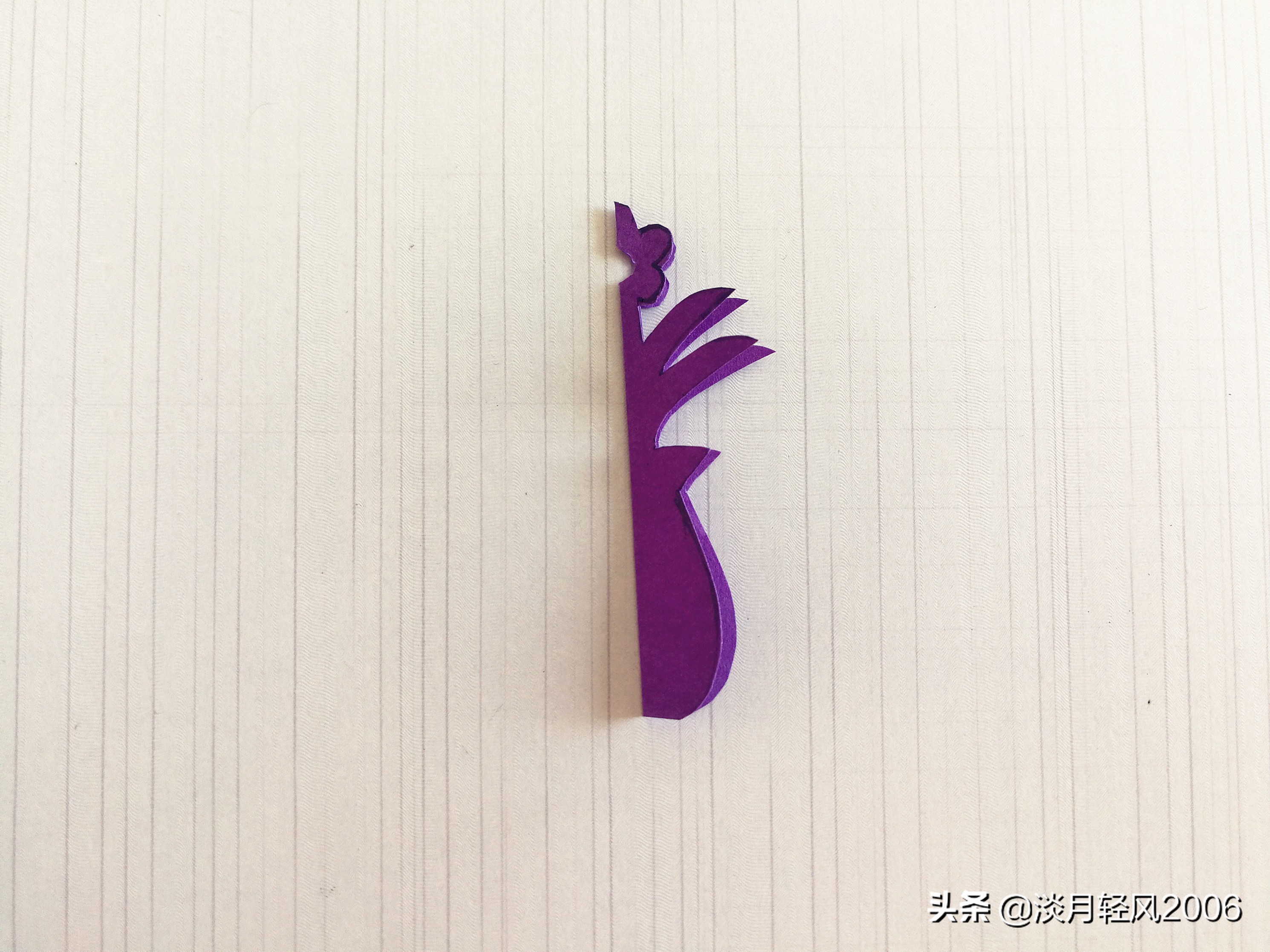 儿童剪纸花瓶简单图案大全,手工剪纸制作花瓶教程图解