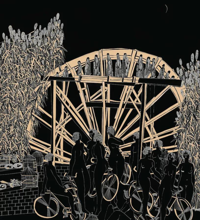 冷冰川水墨作品欣赏,冷冰川墨刻完整视频