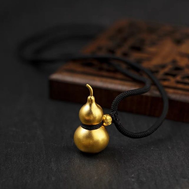 六福古法葫芦,六福古法金龙凤牌吊坠介绍