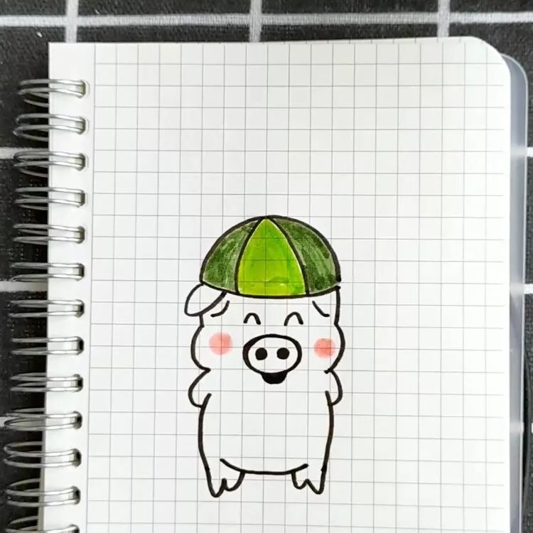 画一只可爱的小猪,小猪的脸怎么画是可爱的