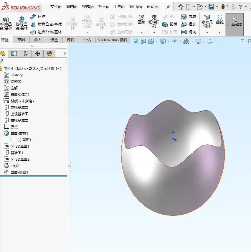 solidworks曲面无法作图,solidworks曲面扫描引导线建模