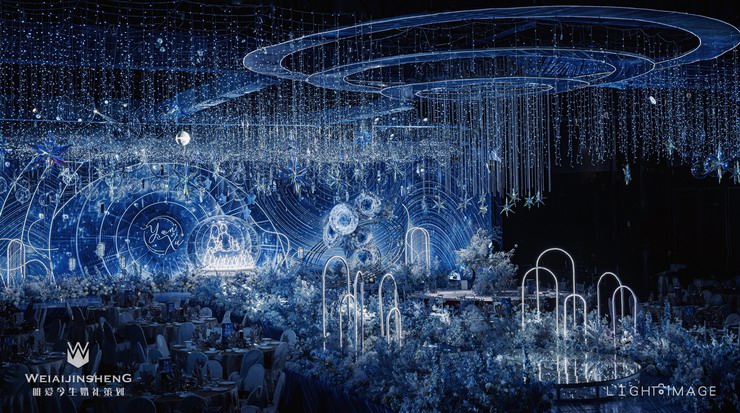 DODOWED真实婚礼案例推荐系列之唯爱今生婚礼策划蓝色星空案例