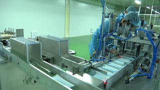 一次性平面口罩全自动生产线,医用一次性口罩生产流水线