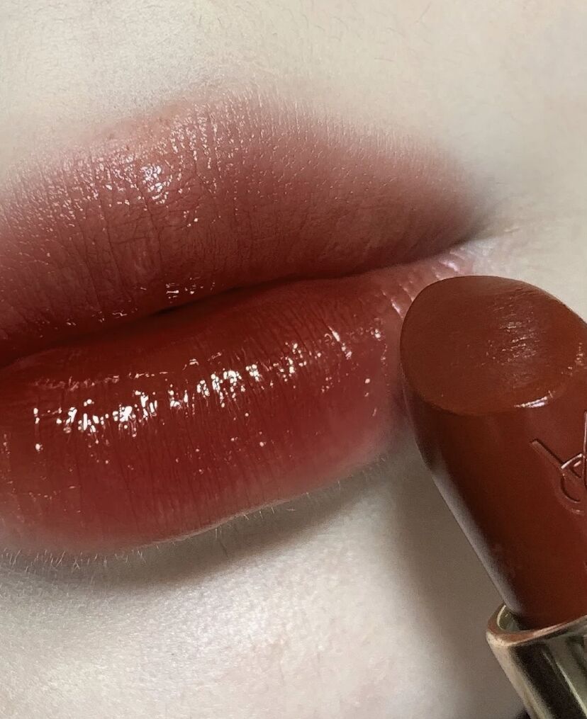 ysl圣罗兰黑金方管口红13偏执试色,ysl方管口红热门色