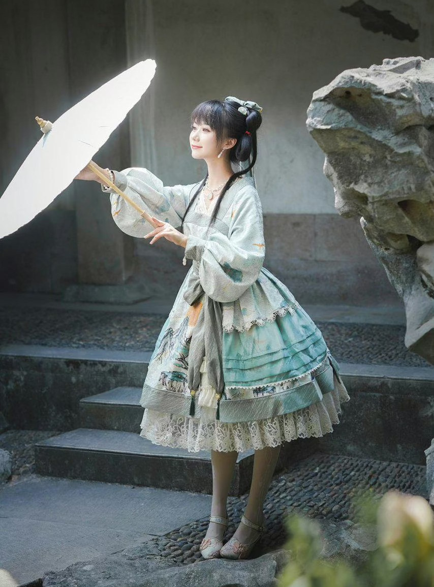 适合过年也适合日常穿的lo裙,优雅系lo裙复古小个子