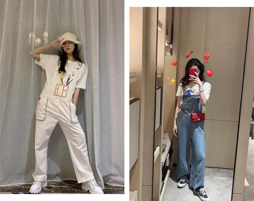 时髦精示范一件白t的100种穿法,一件白t多种穿法女显瘦