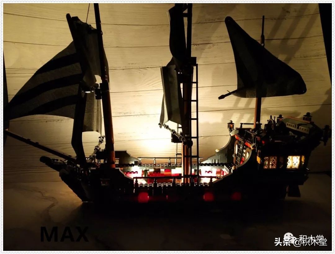 「虚测评」哲高积木QL1801海盗船之骷髅冒险号