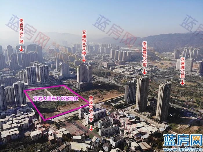 龙岩龙津湖地块,龙岩大道地段