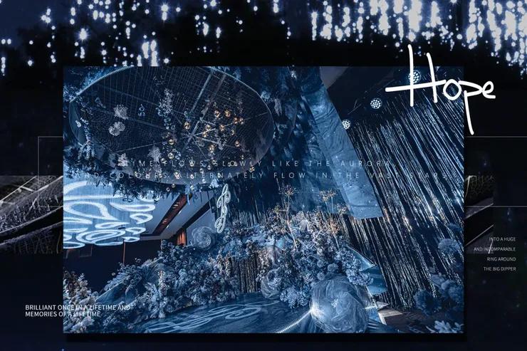 蓝色系婚礼大堂效果图片高清,农村小院内婚礼现场布置粉蓝色系