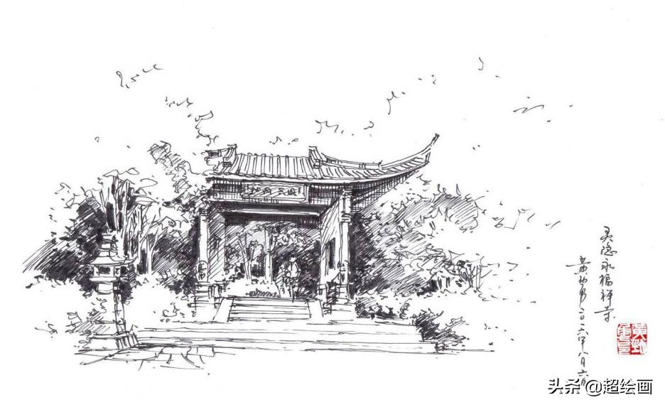 十大顶级钢笔画速写,钢笔速写100幅图片