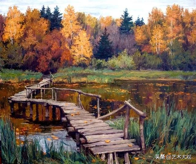 最美的俄罗斯风景油画作品欣赏,寂静粗犷的俄罗斯风景油画欣赏