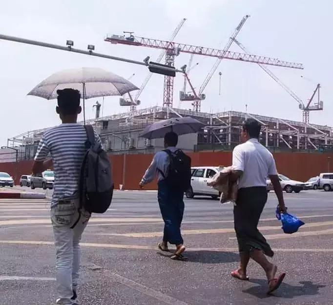 缅甸多地创下高温纪录,极端最高温度40度