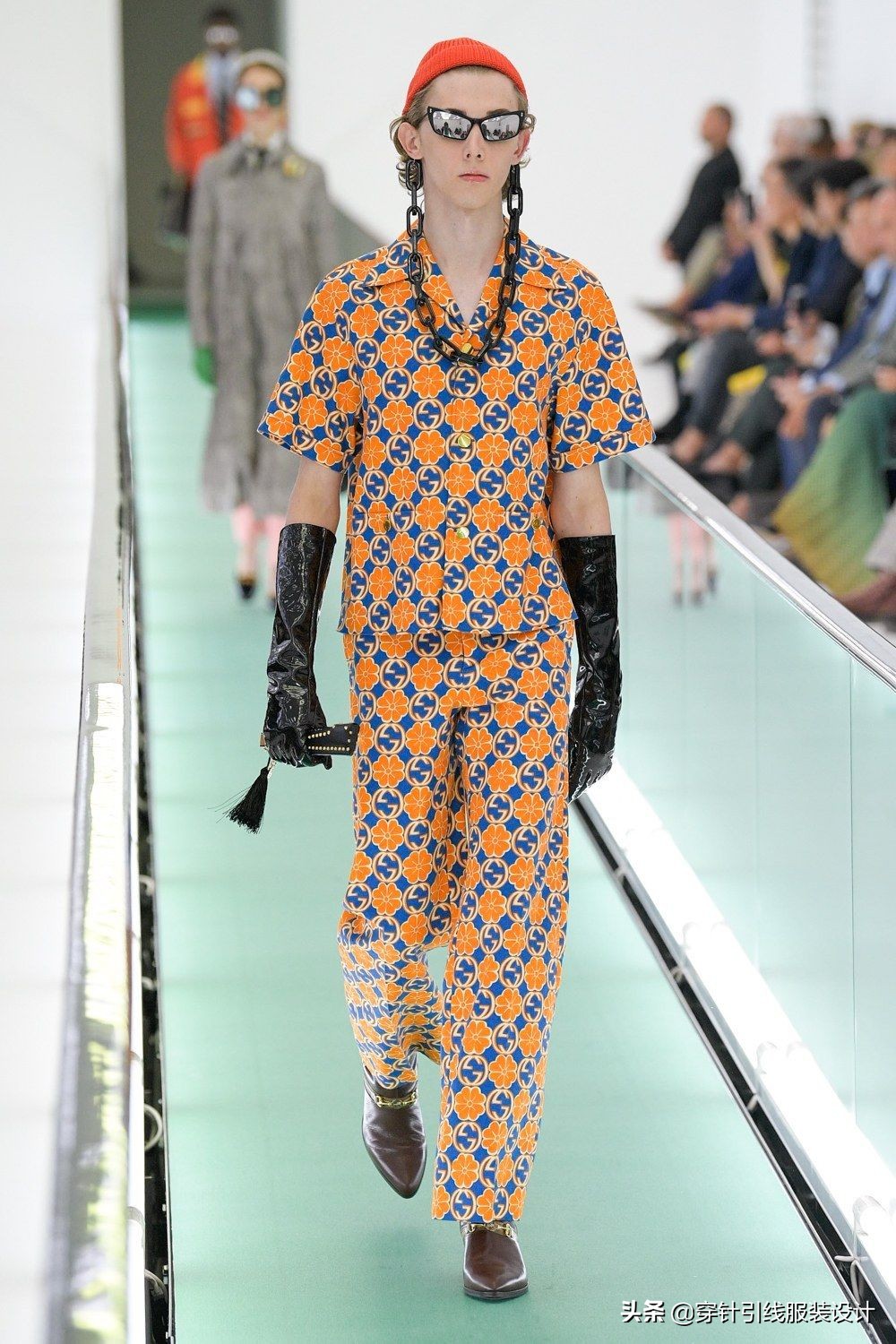 肖战gucci造型,肖战参加gucci全新系列时装秀