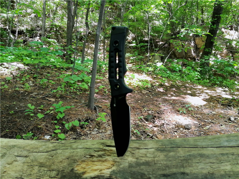 汉道洛克x生存刀暴力测试,户外生存实用工具推荐