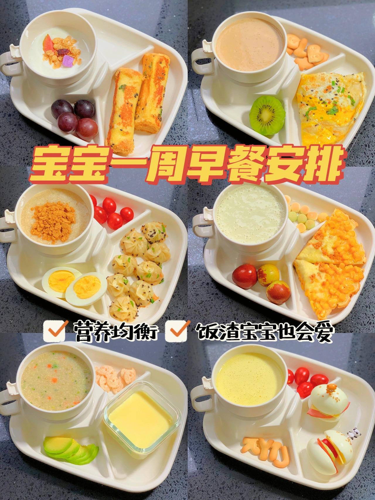 早餐食谱儿童早餐大全及做法,给孩子做一周早餐食谱大全