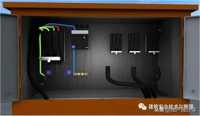 临时用电示意图及配电箱布置图,临时用电二级配电箱标准配置图纸