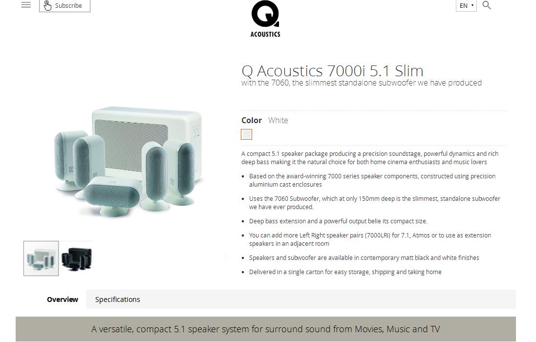 音质好价格合理老婆喜欢！英国Q牌7000i5.1家庭影院套装音响试用