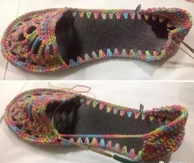 夏天钩的凉鞋,钩一款金鱼休闲凉鞋