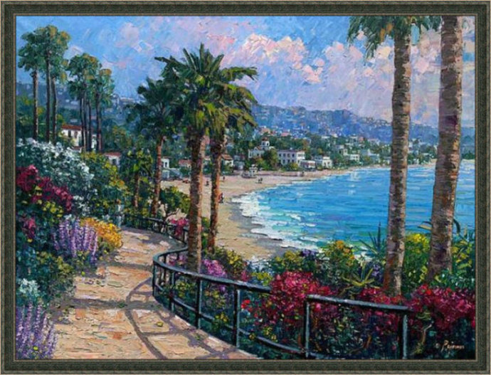 唯美风景头像油画,唯美乡村田园风景油画