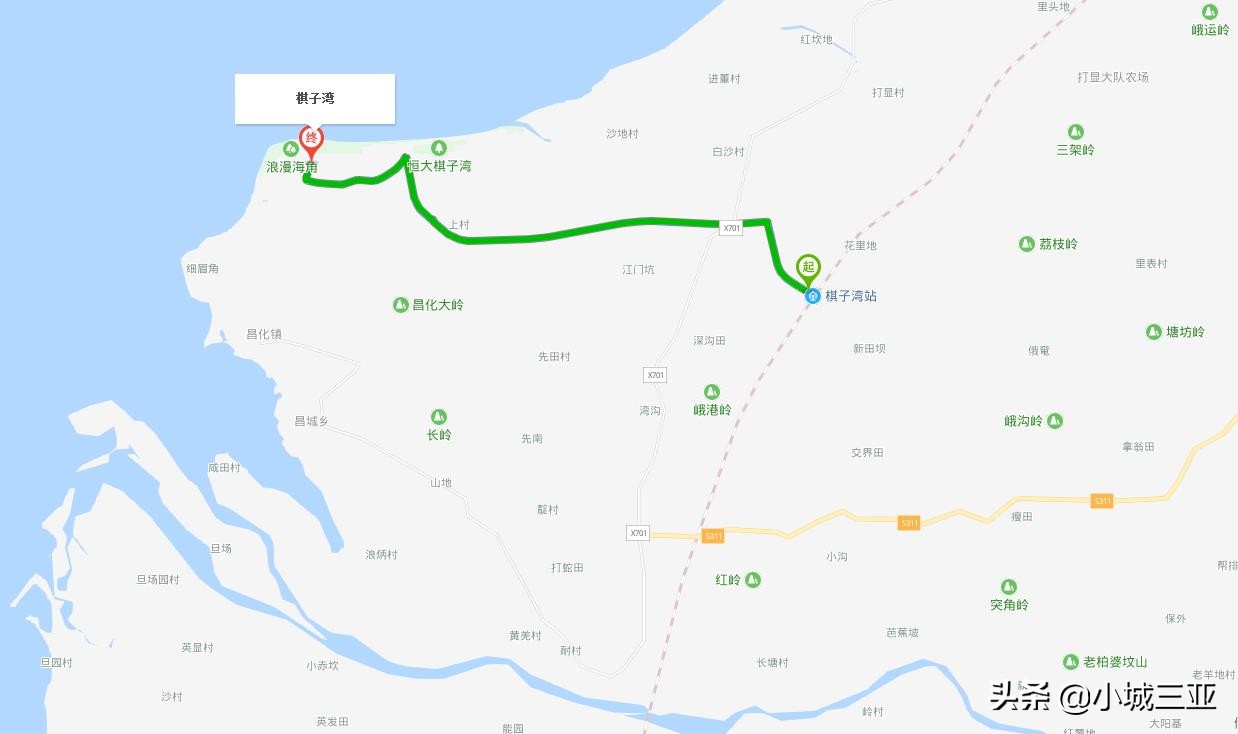 海南棋子湾沙滩,海南棋子湾海边栈道