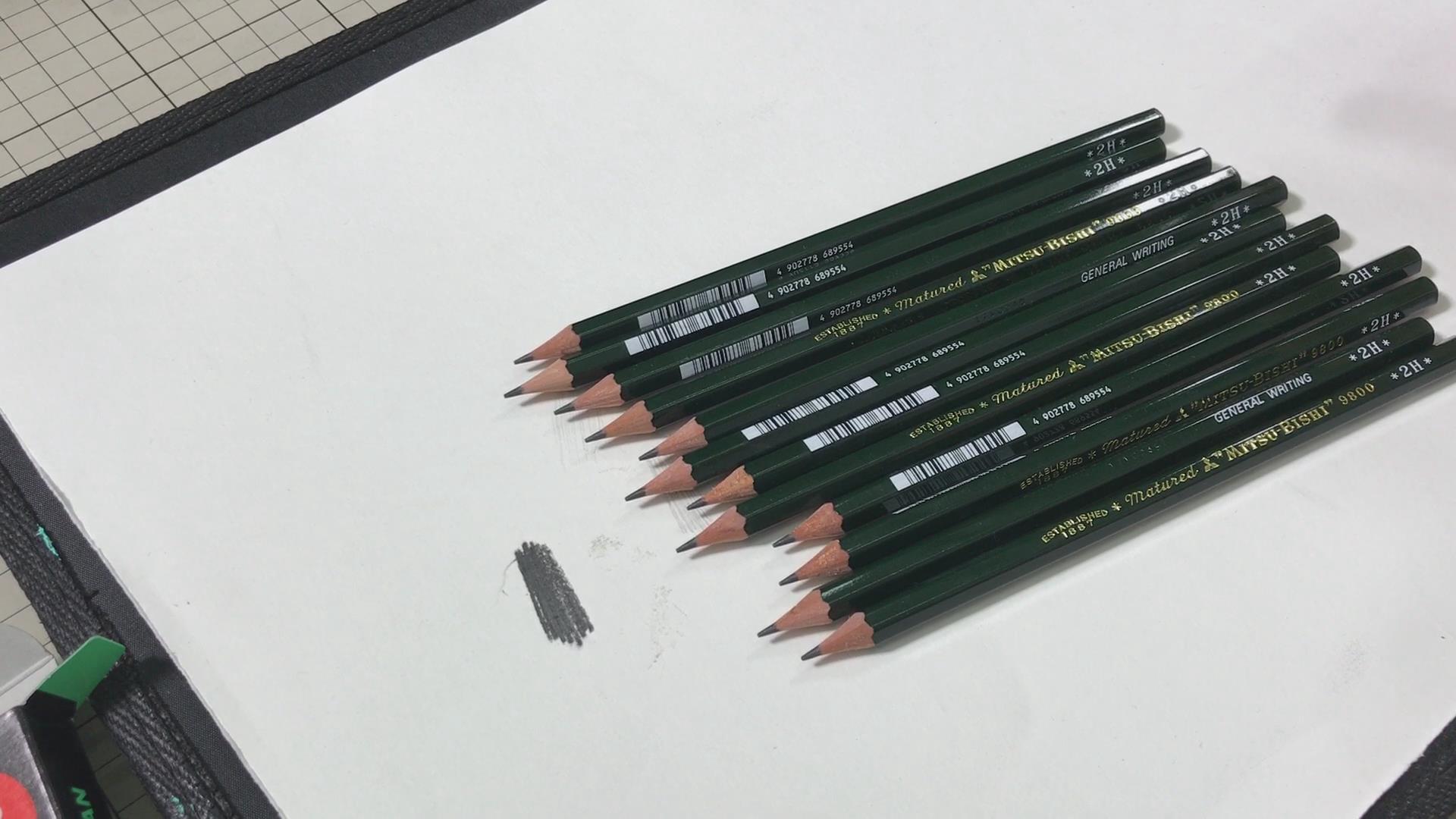 素描常用铅笔型号,哪种素描纸好用