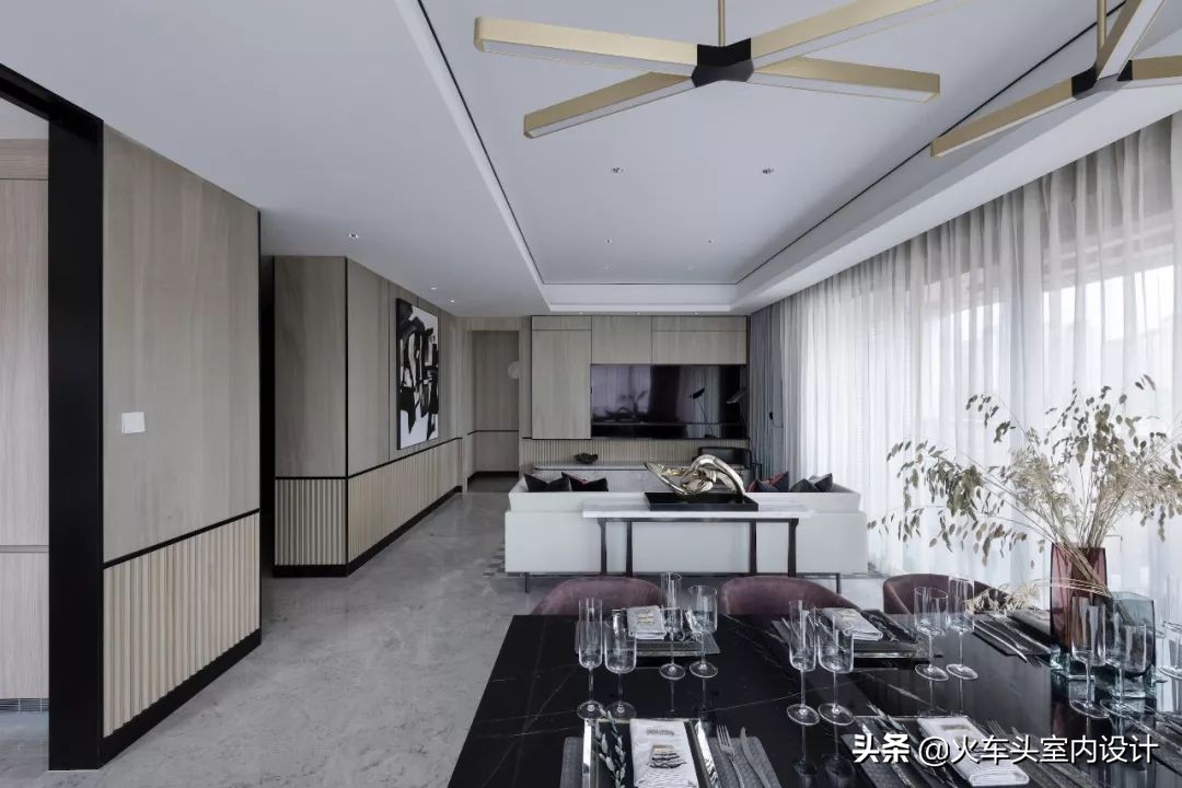 意式顶级轻奢风样板房,意式轻奢样板间