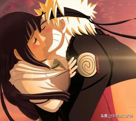 鸣人和雏田初吻的样子,鸣人首次在雏田面前开启九尾模式