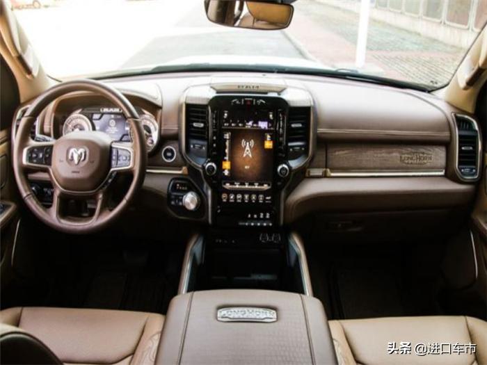 美式经典肌肉车内饰,道奇公羊长角号2023款顶配限量版