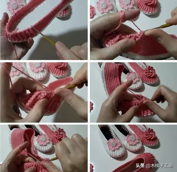 春天来了给自己添一双好鞋吧,春夏鞋子钩单鞋简单钩法