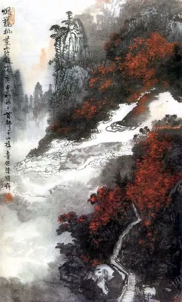 陈继儒山水画作品欣赏,陈良宗山水画作品欣赏