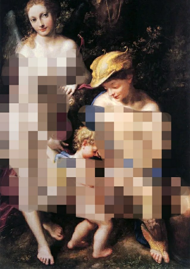 2位艺术家用3种不同的视角来展现女性的裸体,体现出*欲情**本质