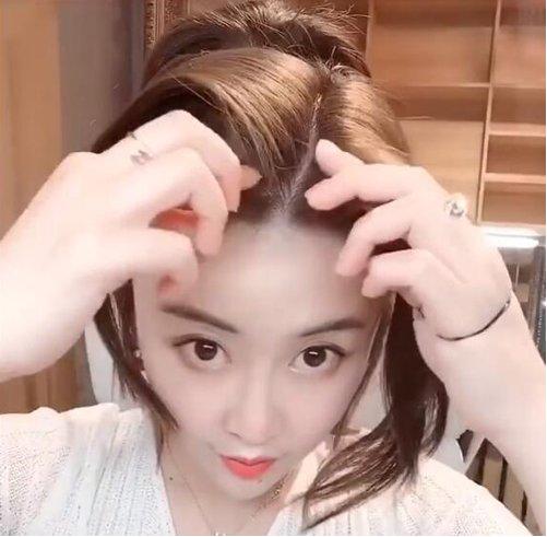 扎丸子头头顶很多碎发怎么办,头发太短碎发太多怎么扎丸子头