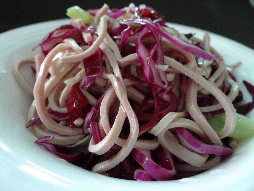 紫甘蓝拌豆腐皮,紫甘蓝拌豆腐皮教学