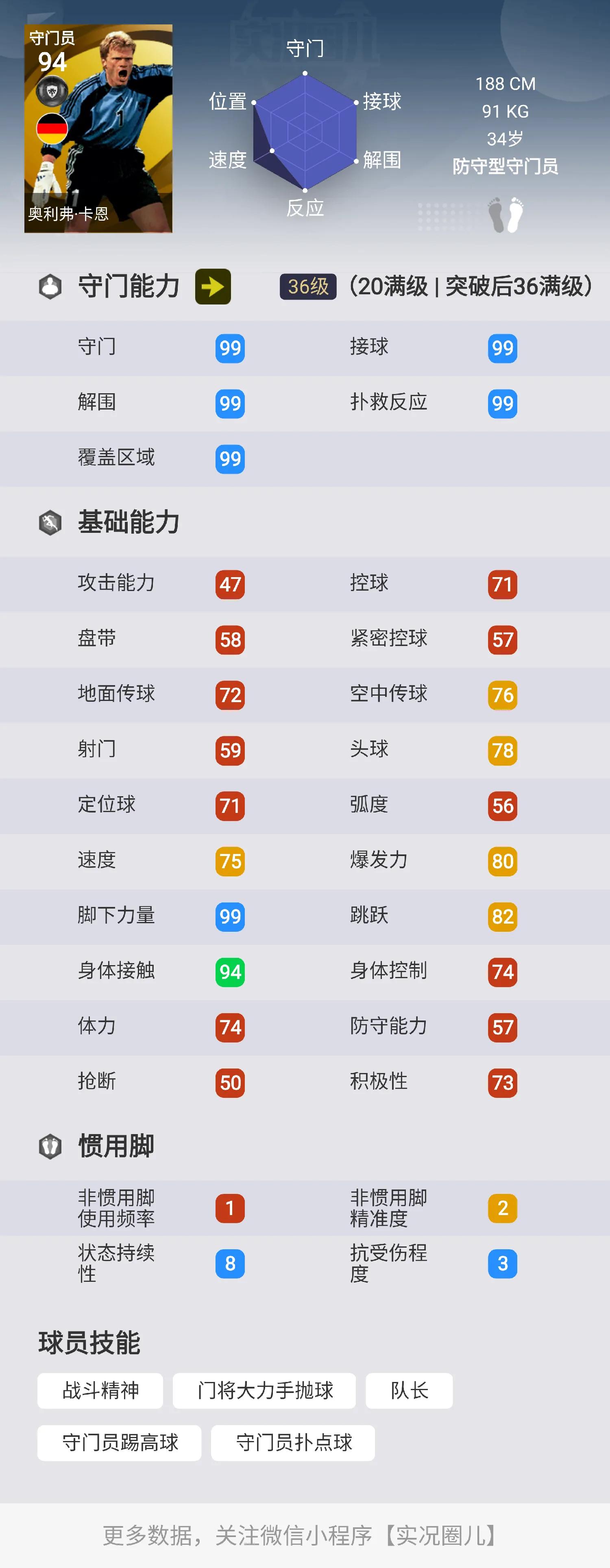 实况传奇技能推荐,实况所有传奇球员技能