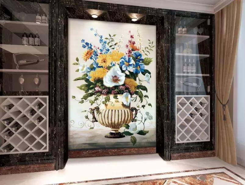 小刺绣墙布背景墙,电视背景墙布刺绣效果图