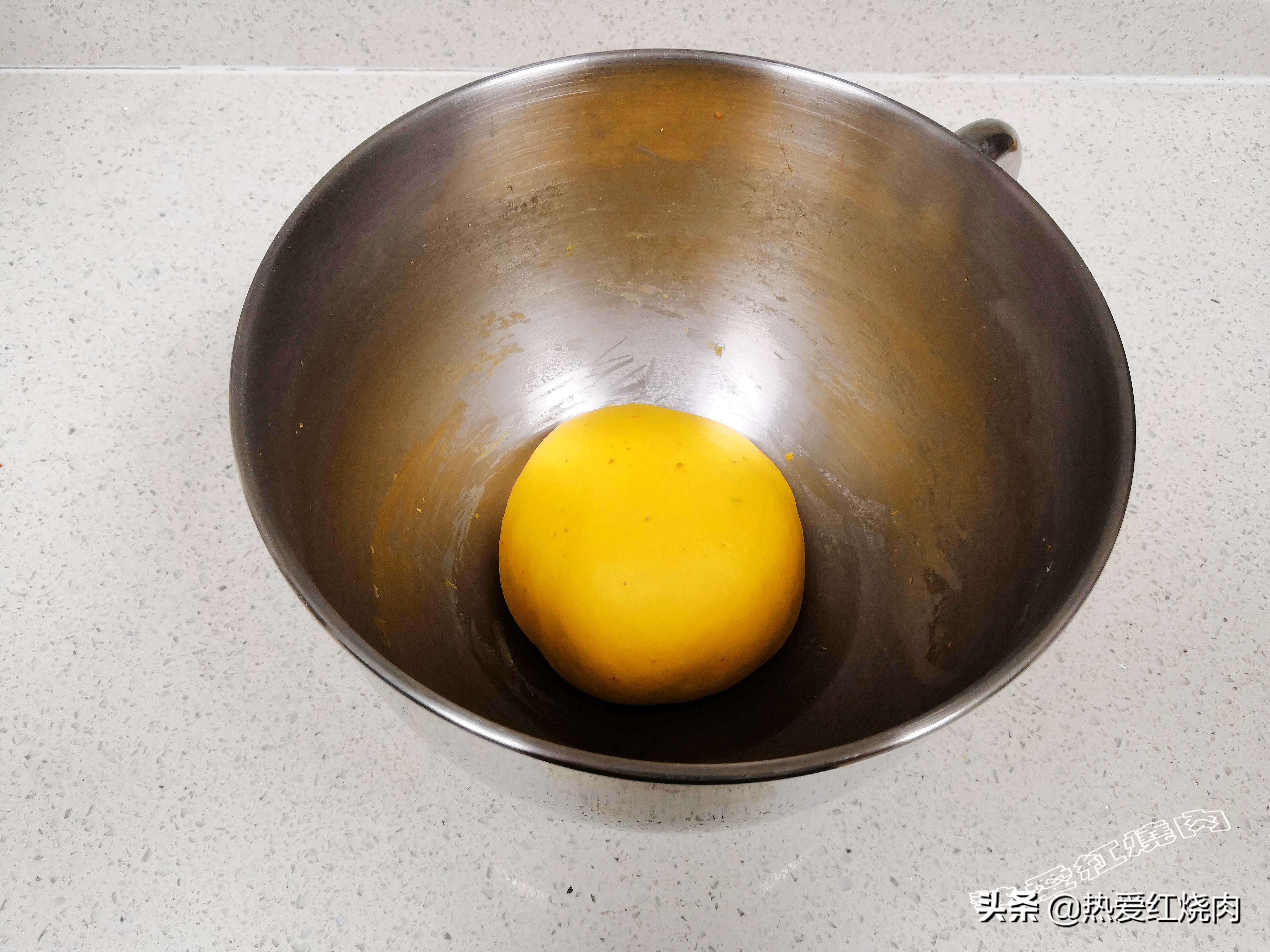 拉丝大面包不用烤箱不加一滴水,柔软拉丝面包烤箱的做法