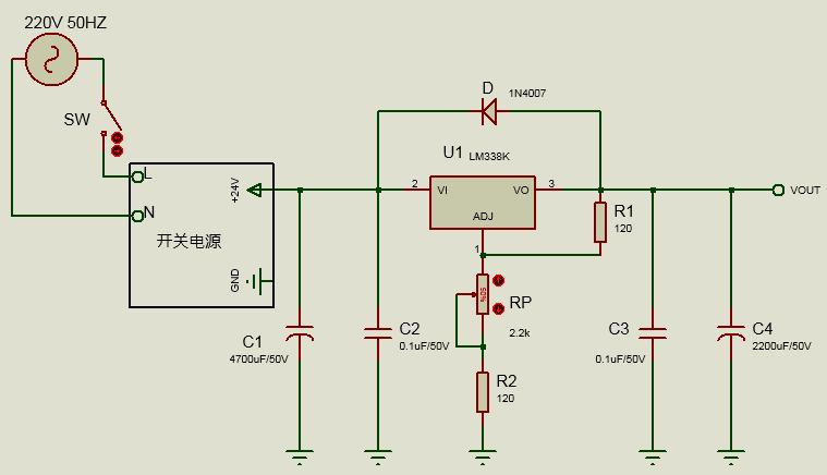 数字电位器控制电路设计,可调直流稳压电源电位器选择