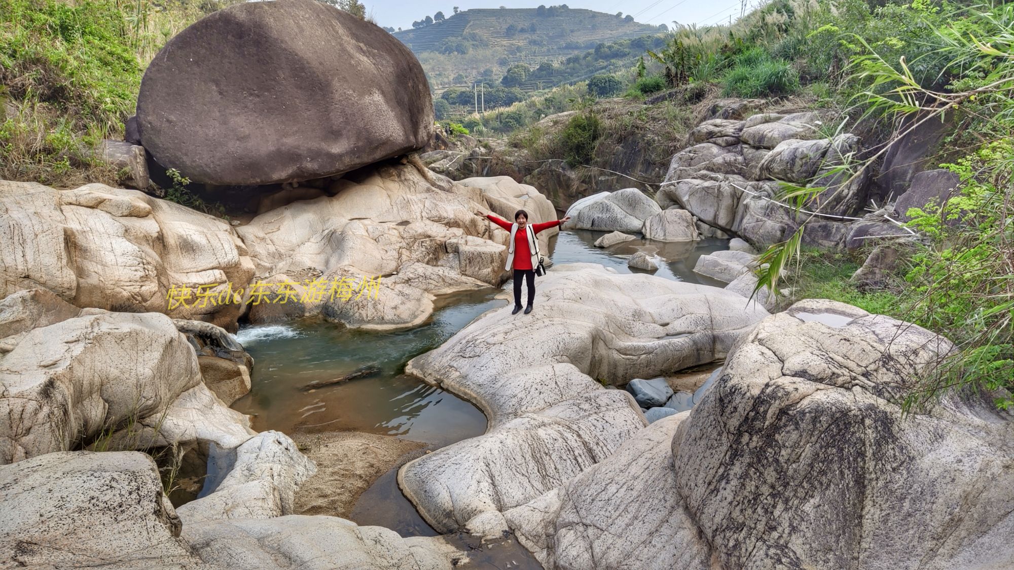 揭阳市玉湖镇坪上村瀑布,揭东区玉湖镇坪上村石场