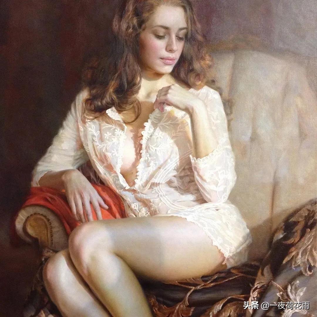 女画家绝美工笔,女画家灵魂画画