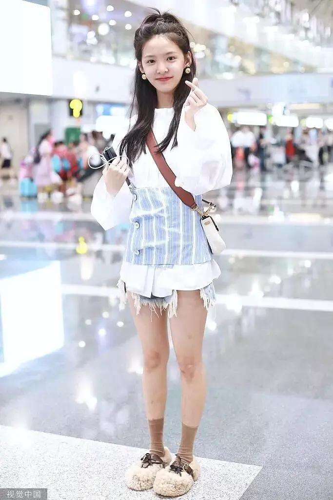 章若楠的生图正脸,章若楠素颜机场